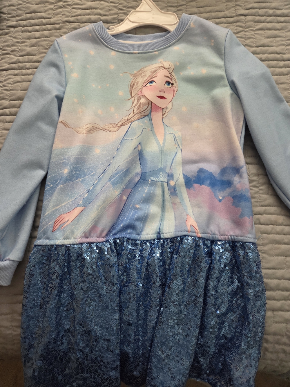 Disney Light Blue Elsa Graphic Dress